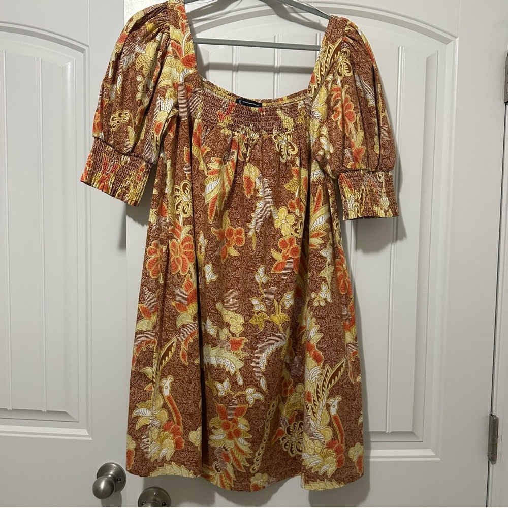 INC International Concepts Multicolor Smocked Top